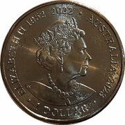 1 Dollar In the name of Elizabeth II; 6th portrait - North Melbourne Kangaroos obverse image