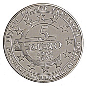 5 Euros Euro, France, 2007 reverse image