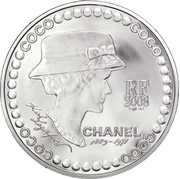 5 Euros Gabrielle Chanel obverse image
