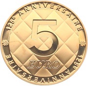 5 Euros - Coco Chanel, France, 2008 reverse image
