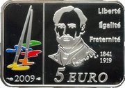 5 Euros Auguste Renoir, France, 2009 reverse image