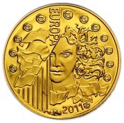 5 Euros Music Day, France, 2011 reverse image