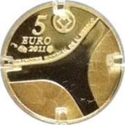 5 Euros Palace of Versailles, France, 2011 reverse image