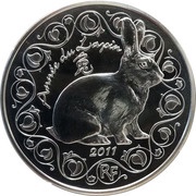 5 Euros La Fontaine - Year of the Rabbit obverse image