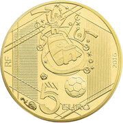5 Euros Euro UEFA 2016 obverse image