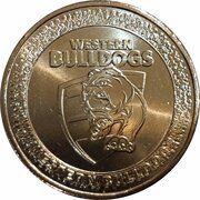 1 Dollar In the name of Elizabeth II; 6th portrait - Western Bulldogs, Australia, 2023 reverse image