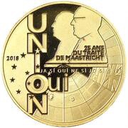 5 Euros Maastricht Treaty, France, 2018 reverse image