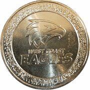 1 Dollar In the name of Elizabeth II; 6th portrait - West Coast Eagles, Australia, 2023 reverse image