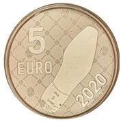 5 Euros Berluti, France, 2020 reverse image