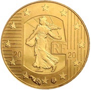 5 Euros New franc obverse image
