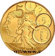 5 Euros New franc, France, 2020 reverse image