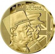 5 Euros De Gaulle - Churchill obverse image