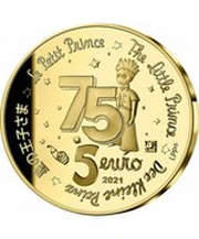 5 Euros The Little Prince, France, 2021 reverse image