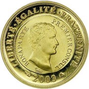 10 Euros Franc Germinal, France, 2003 reverse image