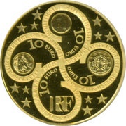 10 Euros Introduction of the Euro obverse image