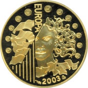 10 Euros Introduction of the Euro, France, 2003 reverse image