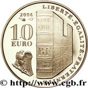 10 Euros Napoleon I, France, 2004 reverse image