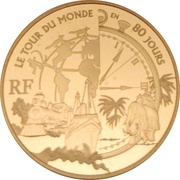 10 Euros In 80 days around the world obverse image