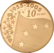 10 Euros European Union Flag obverse image