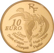 10 Euros Bordeaux wines obverse image