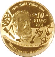 10 Euros Five Weeks in a Balloon, France, 2006 reverse image