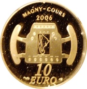 10 Euros Formula 1 - Grand Prix, France, 2006 reverse image