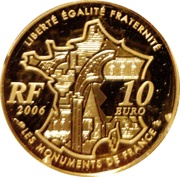 10 Euros Triumphal arch obverse image