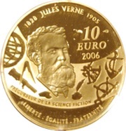 10 Euros Journey to the Center of the Earth, France, 2006 reverse image