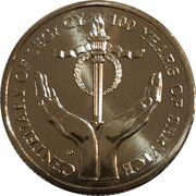 1 Dollar In the name of Elizabeth II; 6th Portrait - Centenary of Legacy, Australia, 2023 reverse image