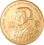 10 Euros Marquis de La Fayette obverse image
