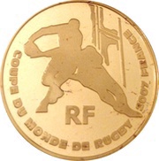 10 Euros Rugby World Cup obverse image