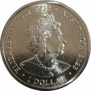 1 Dollar In the name of Elizabeth II; 6th portrait - FIFA Women's World Cup AU-NZ-23 obverse image