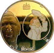 10 Euros Tintin, France, 2007 reverse image