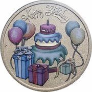 1 Dollar In the name of Elizabeth II; 6th Portrait - Happy Birthday, Australia, 2023 reverse image