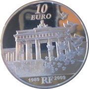 10 Euros Berlin Wall obverse image