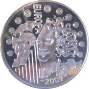 10 Euros Berlin Wall, France, 2009 reverse image