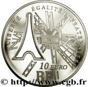 10 Euros Gustave Eiffel obverse image