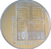 10 euro Lucky Luke obverse image