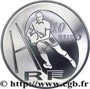 10 Euros Stade Français obverse image