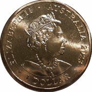 1 Dollar - Elizabeth II Posthumous; 6th Portrait - 100 Years of Vegemite obverse image