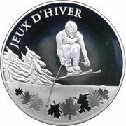 10 Euros Alpine Skiing, France, 2009 reverse image