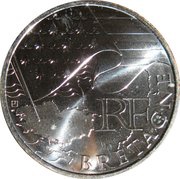 10 Euros Brittany, 1st type obverse image