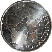 10 Euros Burgundy, 1st type obverse image