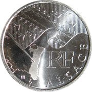 10 Euros Alsace, 1st type obverse image