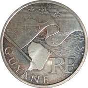 10 Euros French Guiana, 1st type obverse image