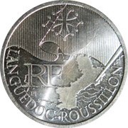 10 Euros Languedoc-Roussillon, 1st type obverse image