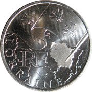 10 Euros Lorraine, 1st type obverse image