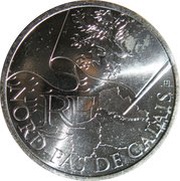 10 Euros Nord-Pas de Calais, 1st type obverse image