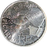 10 Euros Picardy, 1st type obverse image