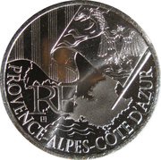 10 Euros Provence-Alpes-Côte d'Azur, 1st type obverse image